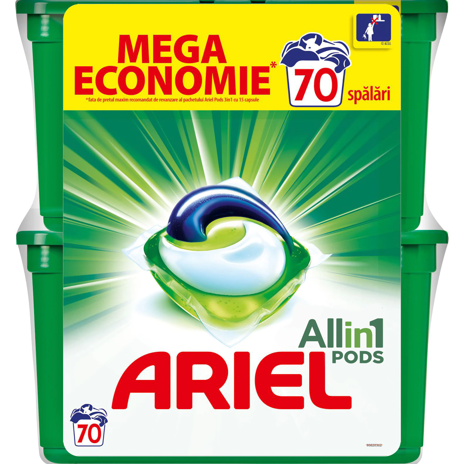Detergent automat gel capsule all in 1 pods mountain spring picture