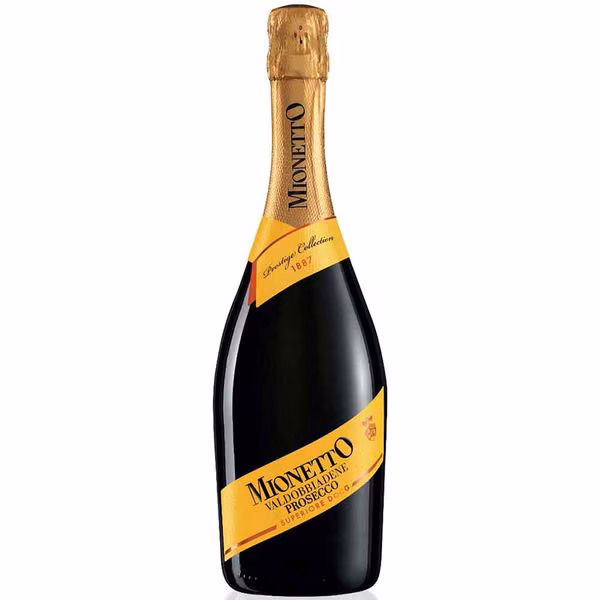 Vin spumant prosecco valdobbiadene yellow sec picture
