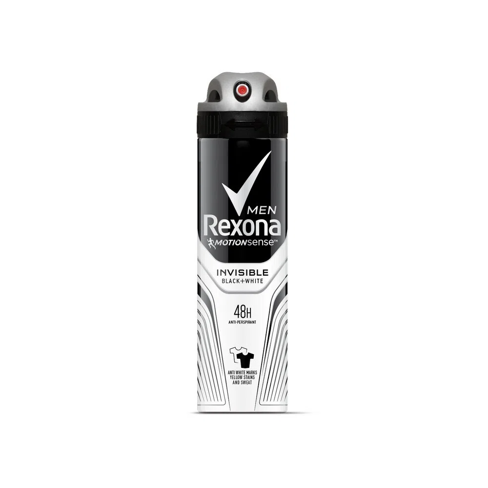 Deodorant spray motion sense invisible black & white picture