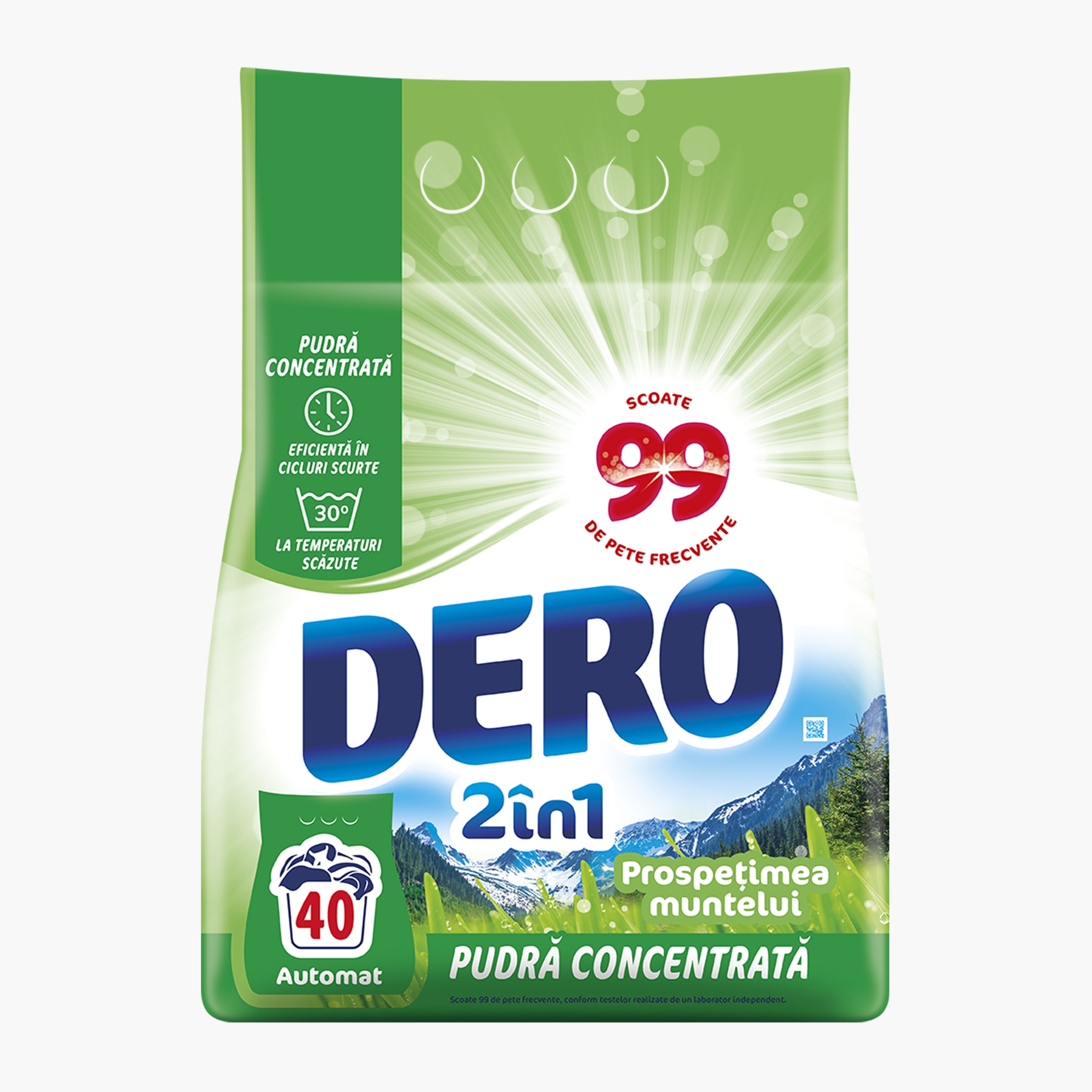 Detergent pentru rufe 2 in 1 pudra concentrata prospetimea muntelui picture