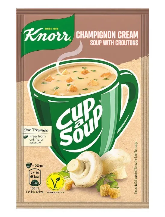 Supa instant cup a soup crema ciuperci cu crutoane picture