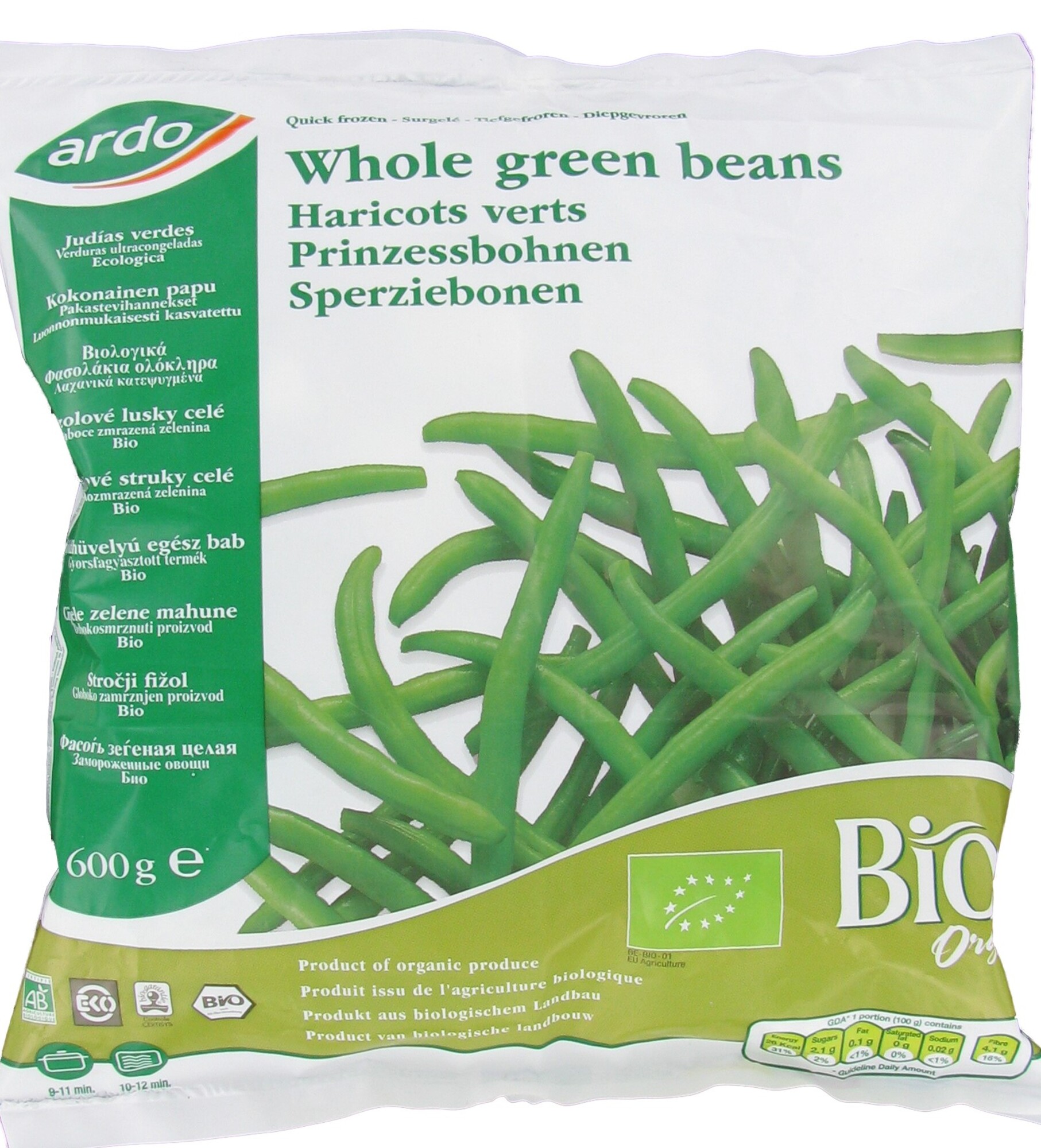 Fasole verde intreaga congelata bio picture