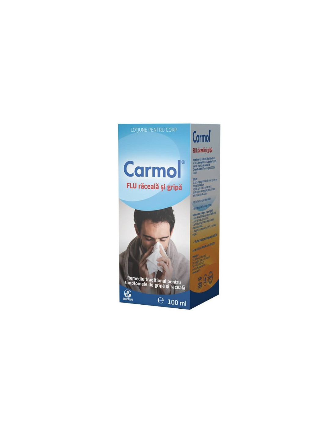 Lotiune pentru frectie carmol flu picture
