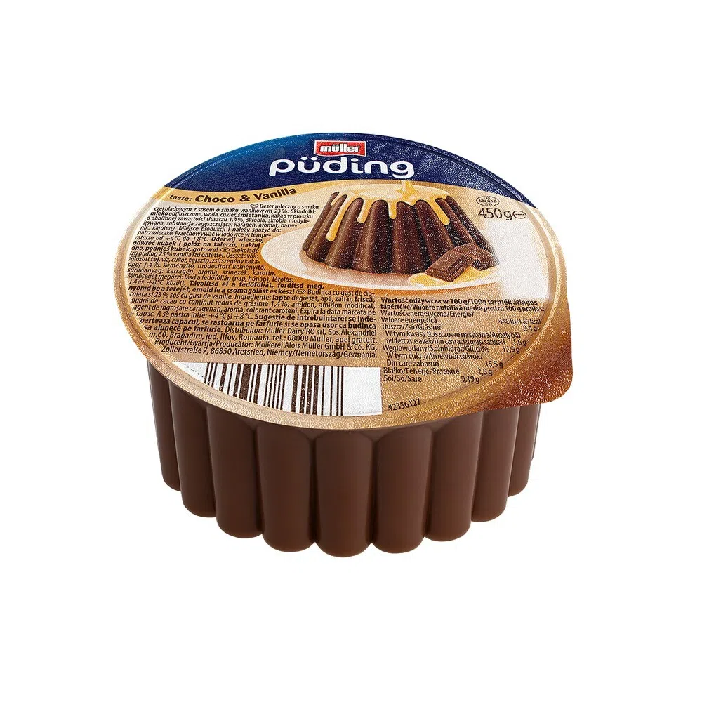 Budinca ciocolata topping vanilie 2.4% grasime picture