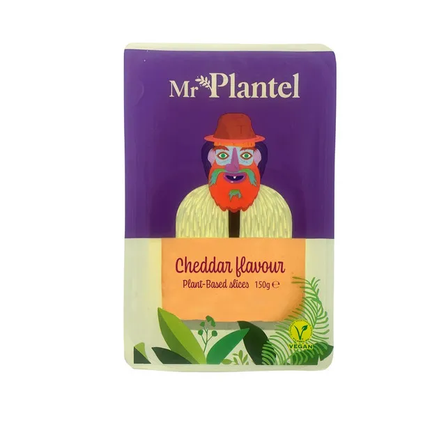 Branza vegetala cheddar felii ambalata picture