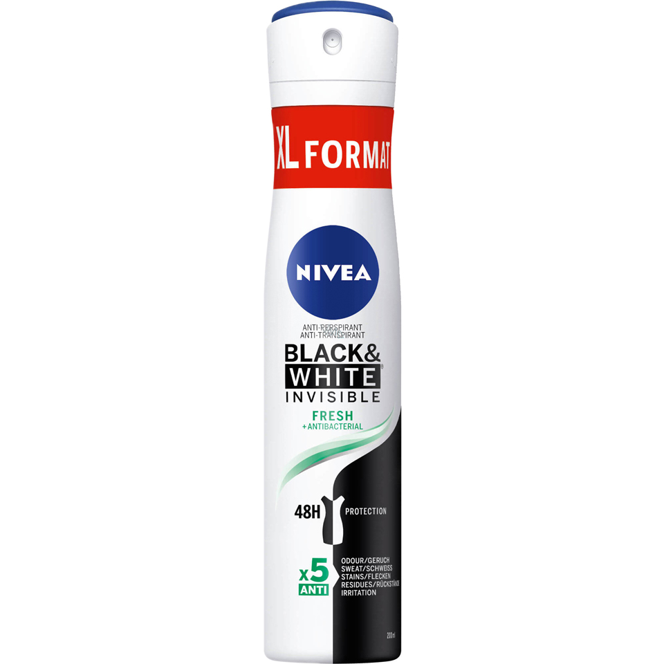 Deodorant spray invisible black & white fresh picture