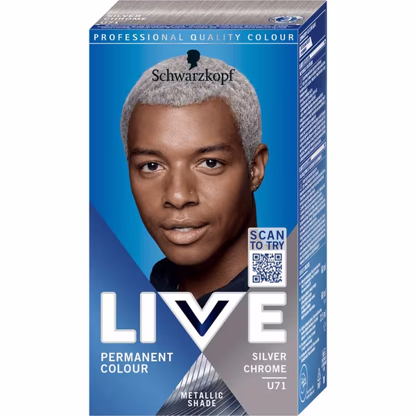 Vopsea de par schwarzkopf  color man, u71 argintiu croma picture