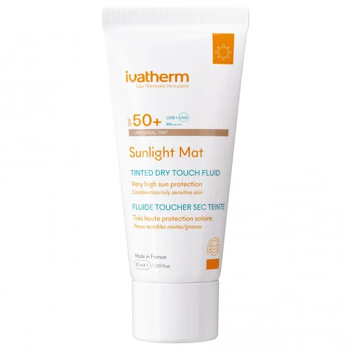 Crema de protectie solara tinted dry touch spf 50+ sunlight mat picture