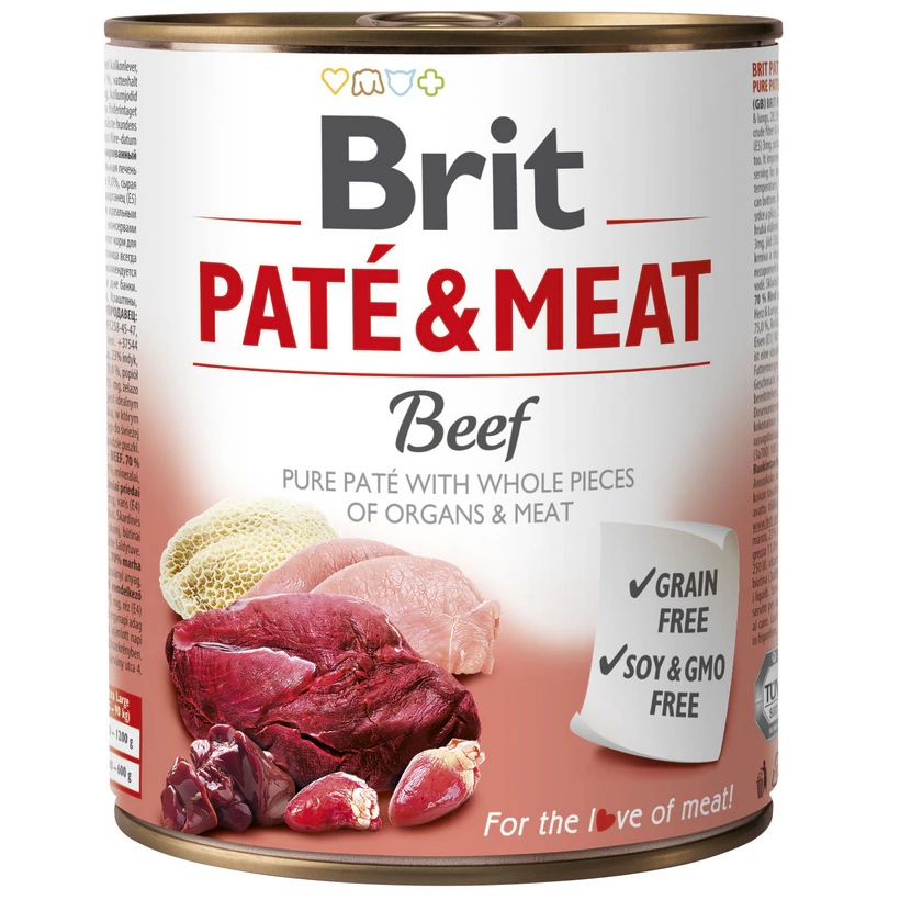 Hrana umeda cu vita pentru caini pate & meat picture
