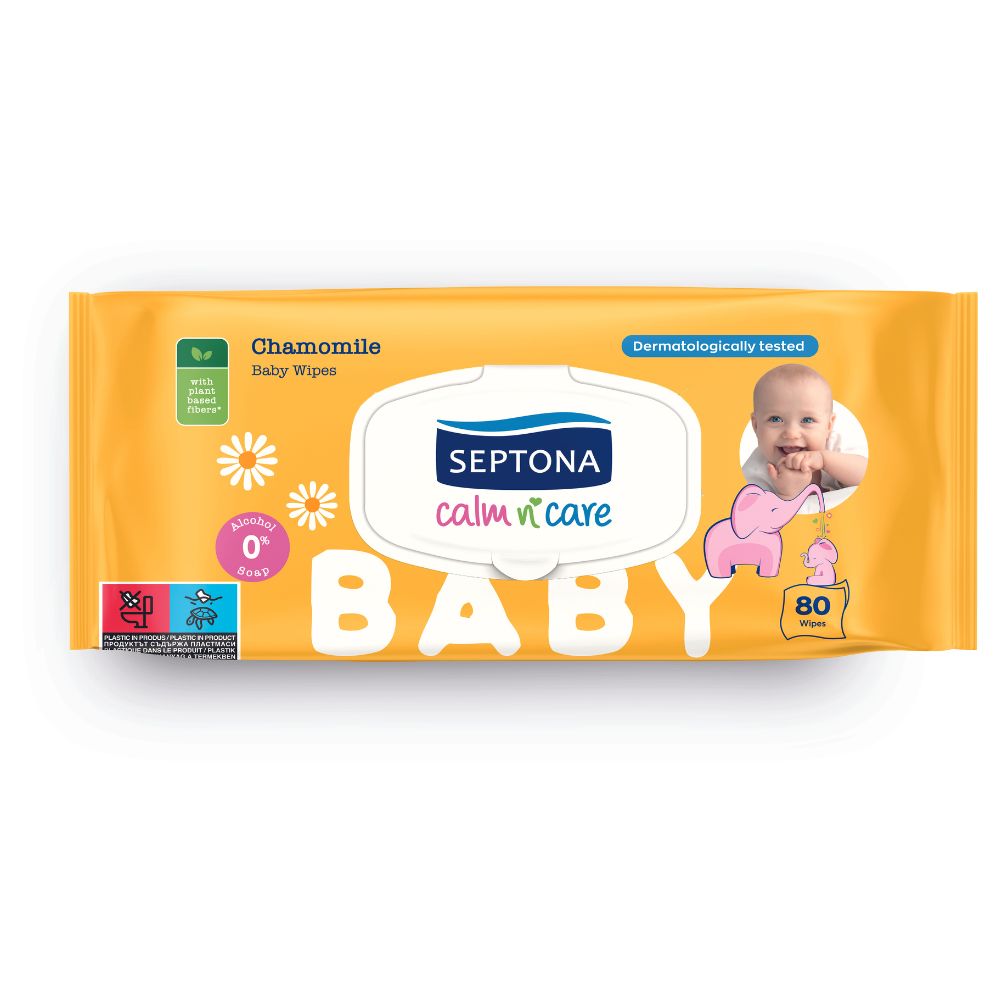 Servetele umede bebe sesitive calm & care musetel picture