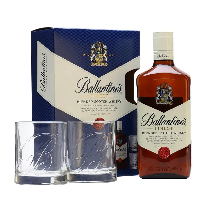 Whisky scotch finest 40% vol. + 2 pahar picture