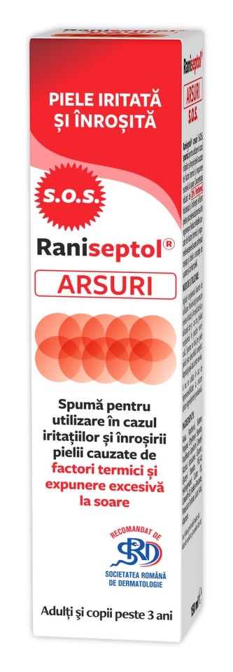 Raniseptol arsuri s.o.s. spuma 20% panthenol picture
