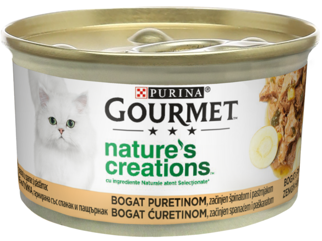 Hrana umeda pisici natures creations curcan-spanac picture