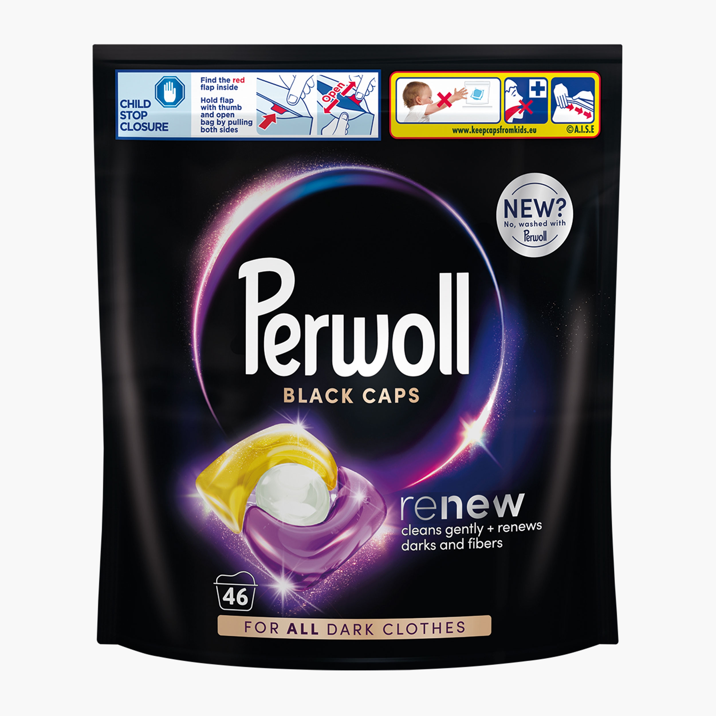 Detergent capsule automat renew & care black picture