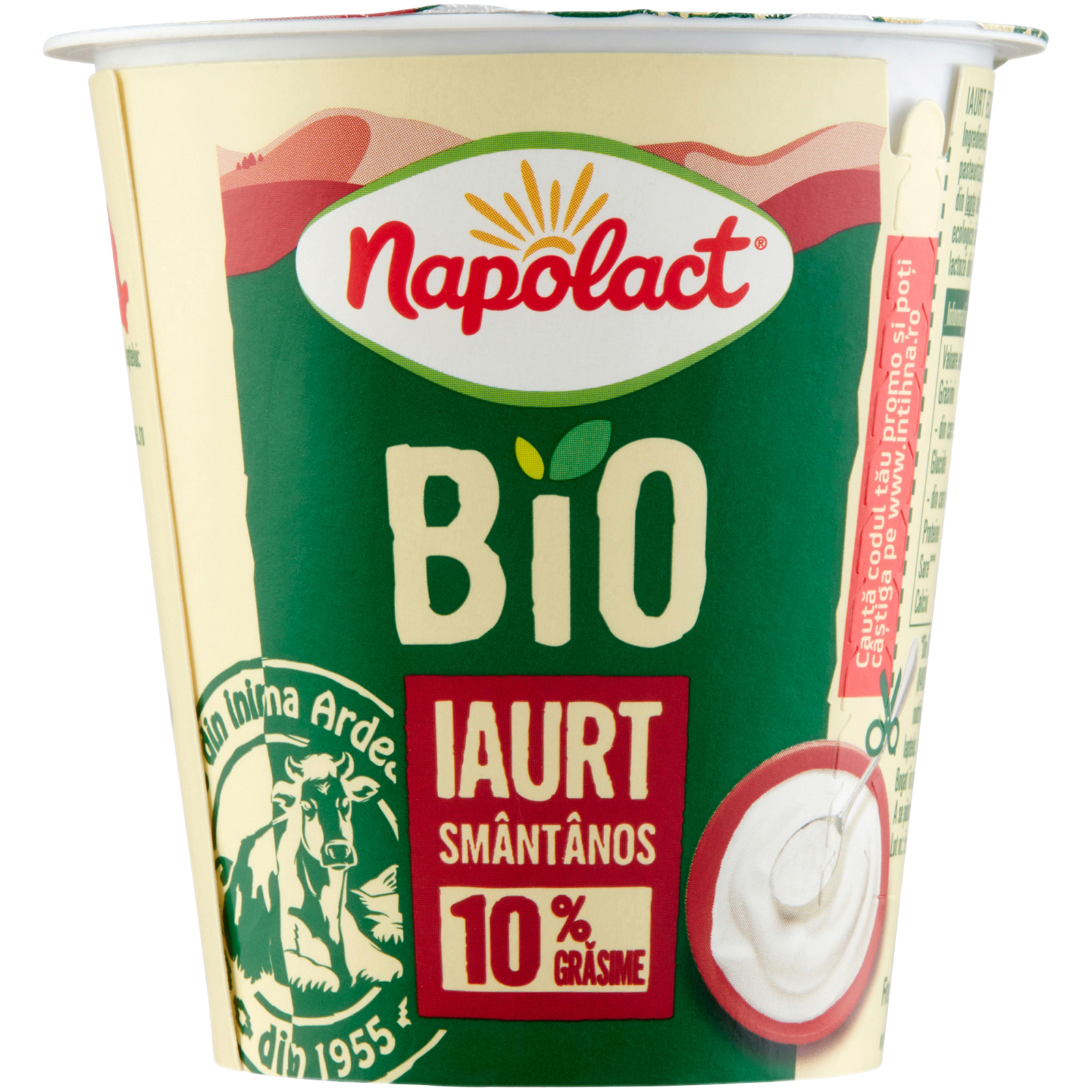 Iaurt natur smantanos bio 10% grasime picture