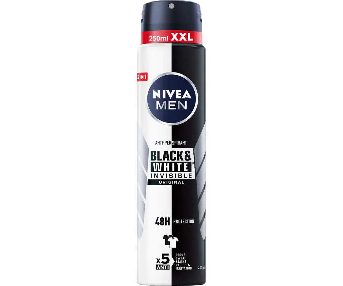 Deodorant spray black & white invisible original picture