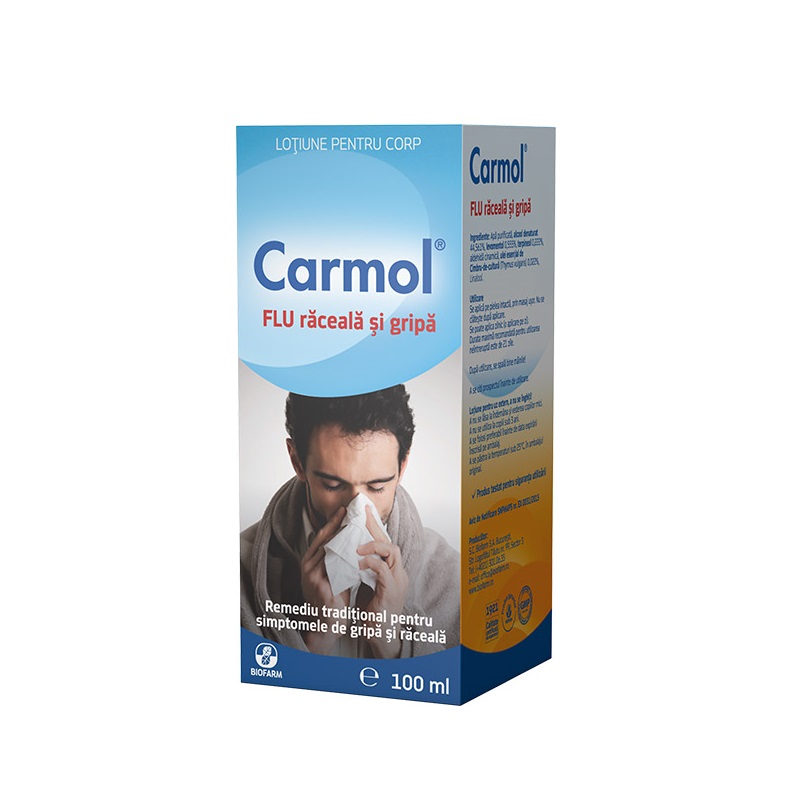 Lotiune pentru frectie carmol flu picture