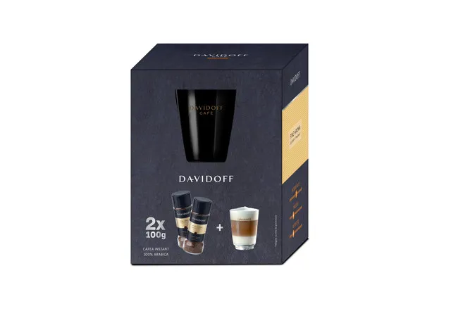 Pachet cafea instant  fine aroma, 2 x  + pahar picture