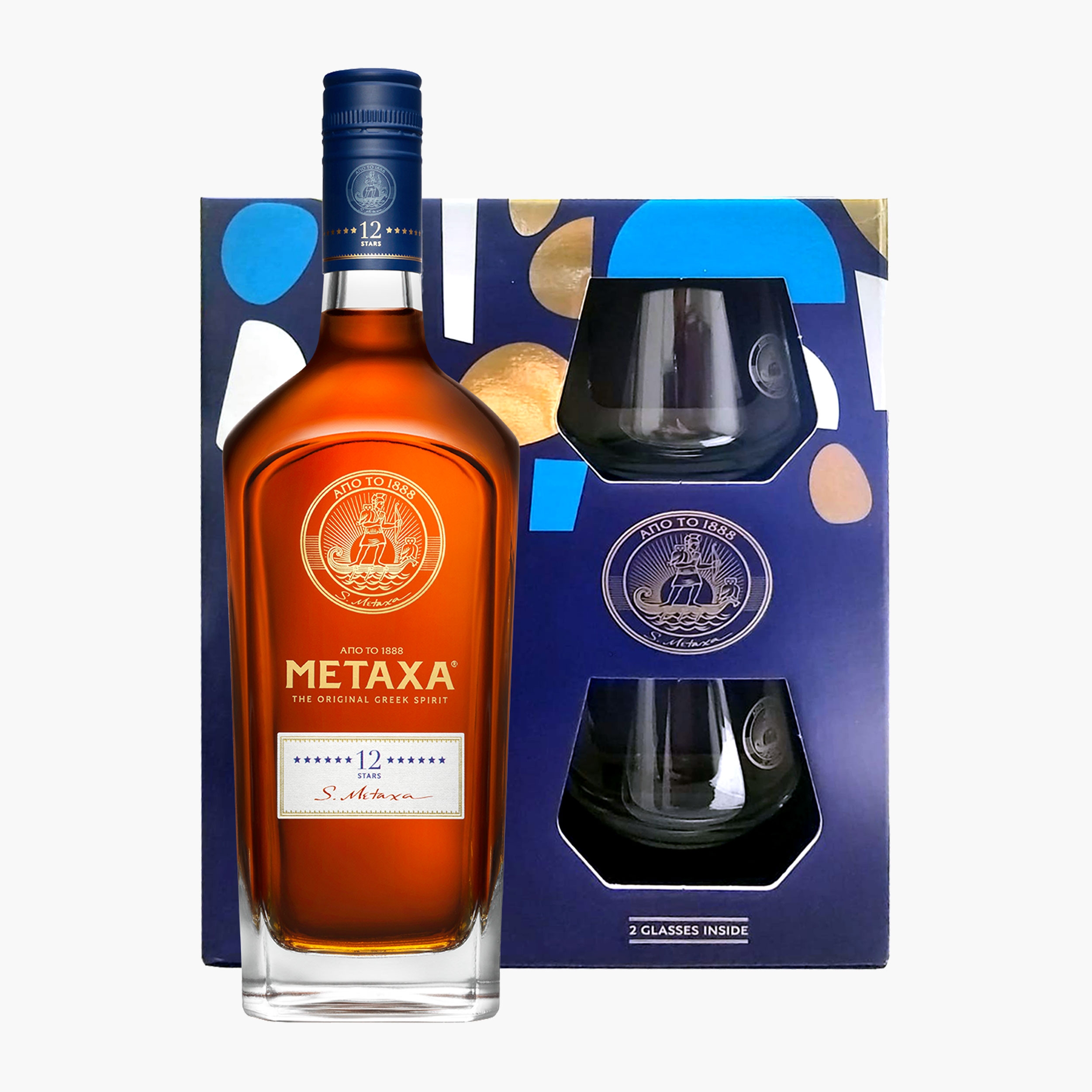 Cognac 12 stele 40% vol + 2 pahar picture