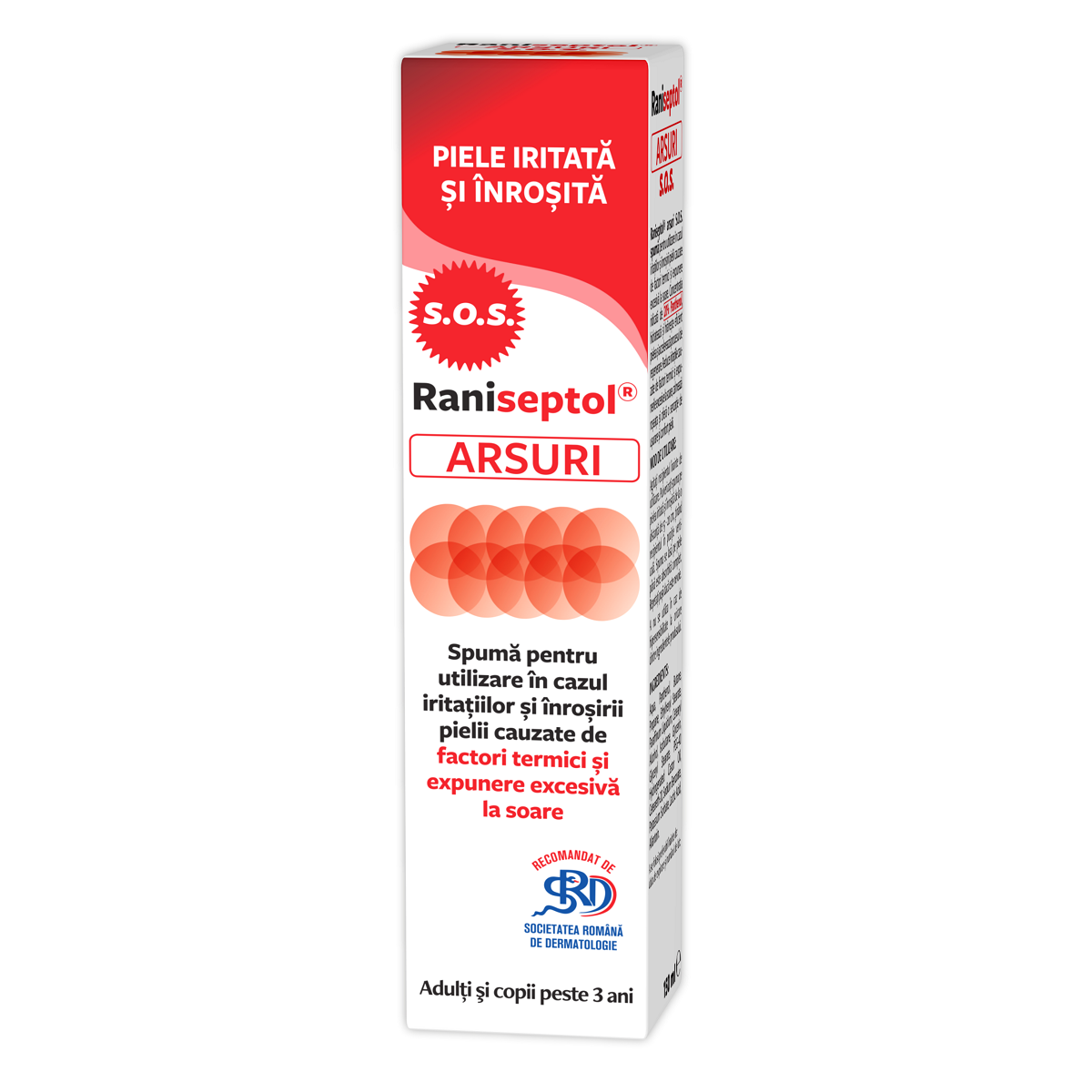 Raniseptol arsuri s.o.s. spuma 20% panthenol picture