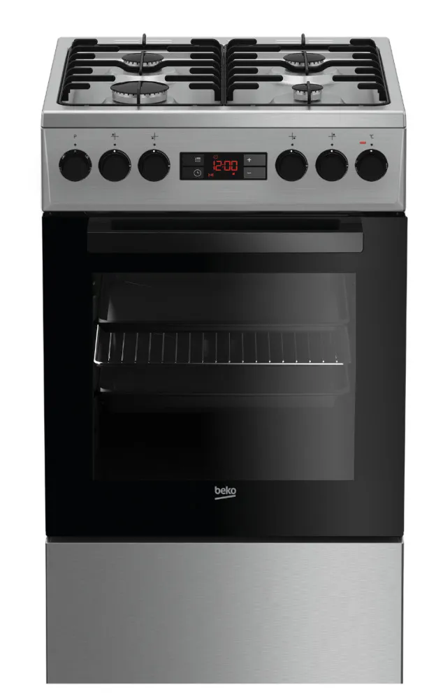 Aragaz fsmt52320dxo inox plita 4 arzatoare cuptor gaz grill rotisor picture