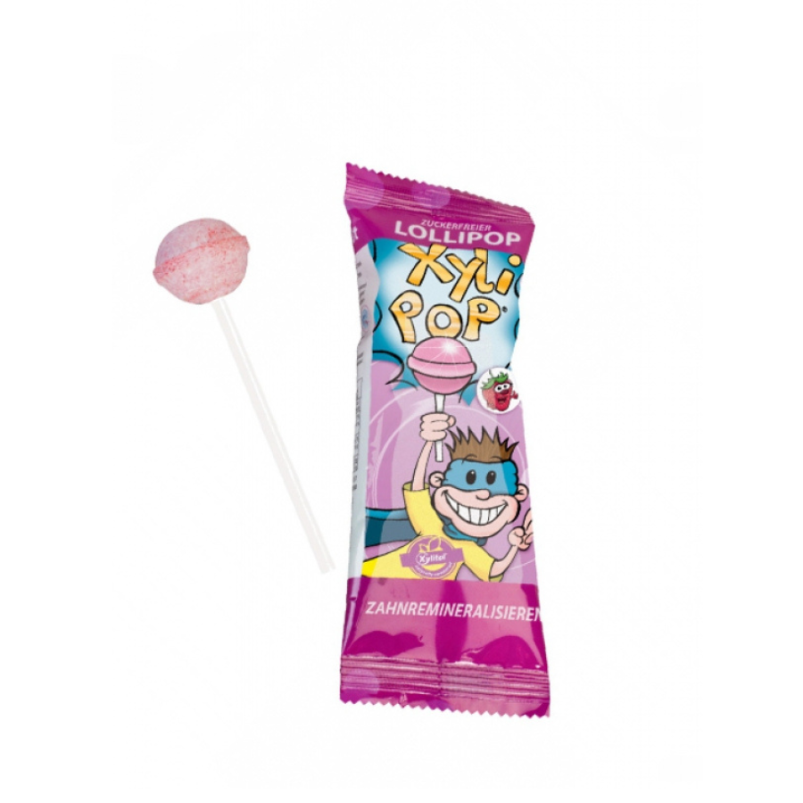 Acadea fara zahar cu aroma de capsune xylipop, 6 g picture