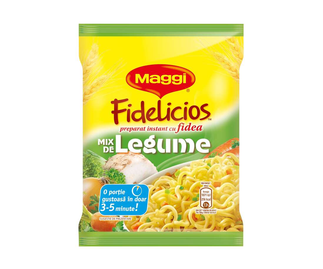 Supa instant cu fidea fidelicios legume picture