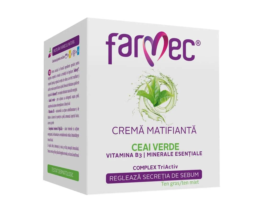 Crema fata hidratanta matifianta ceai verde picture