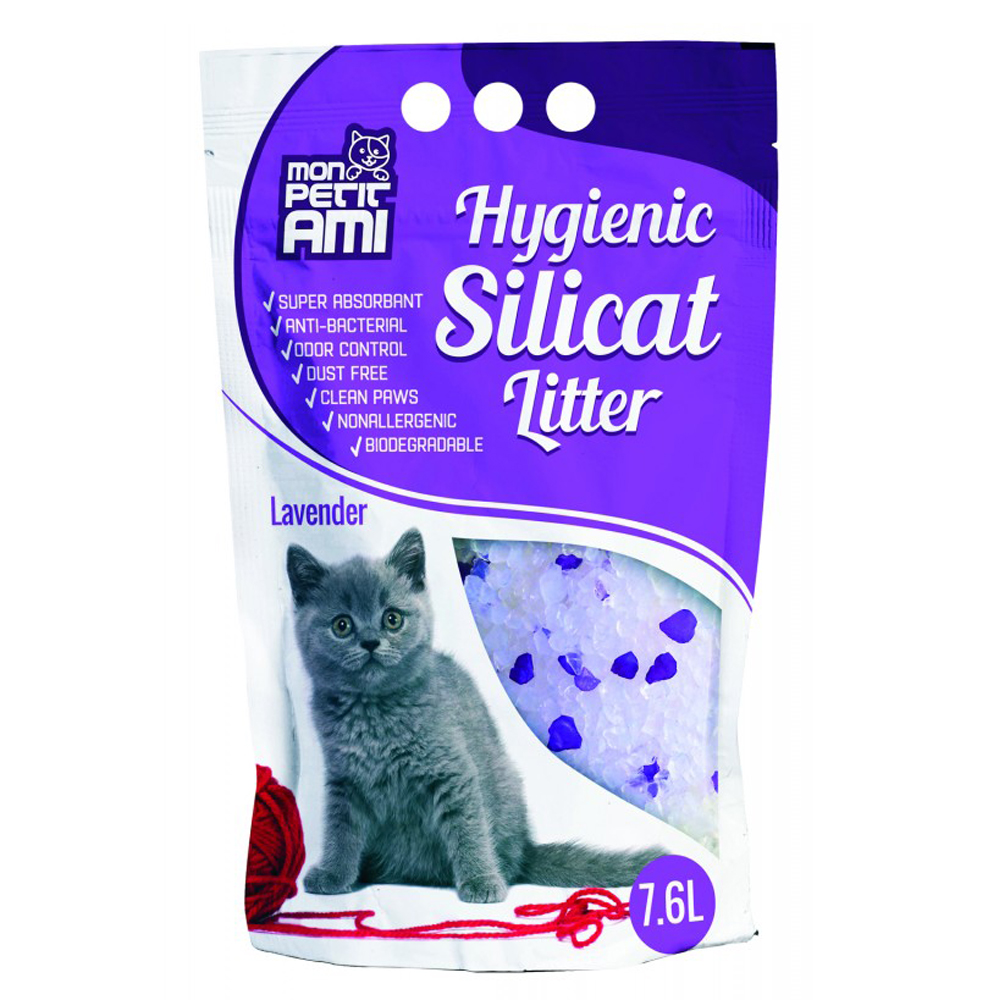 Asternut igienic pentru pisici silicat lavanda picture
