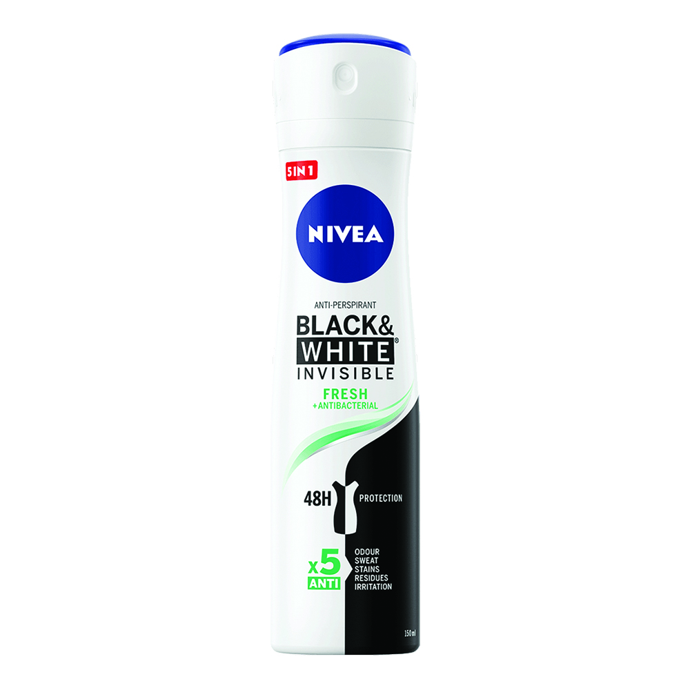 Deodorant spray invisible black & white fresh picture