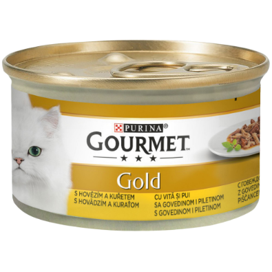 Gourmet gold double pleasure cu vită și pui în sos picture