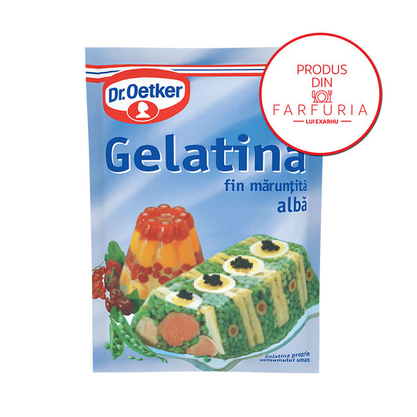 Gelatina fin maruntita alba picture