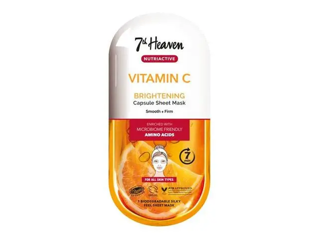Masca de fata servetel iluminatoare cu vitamina c picture