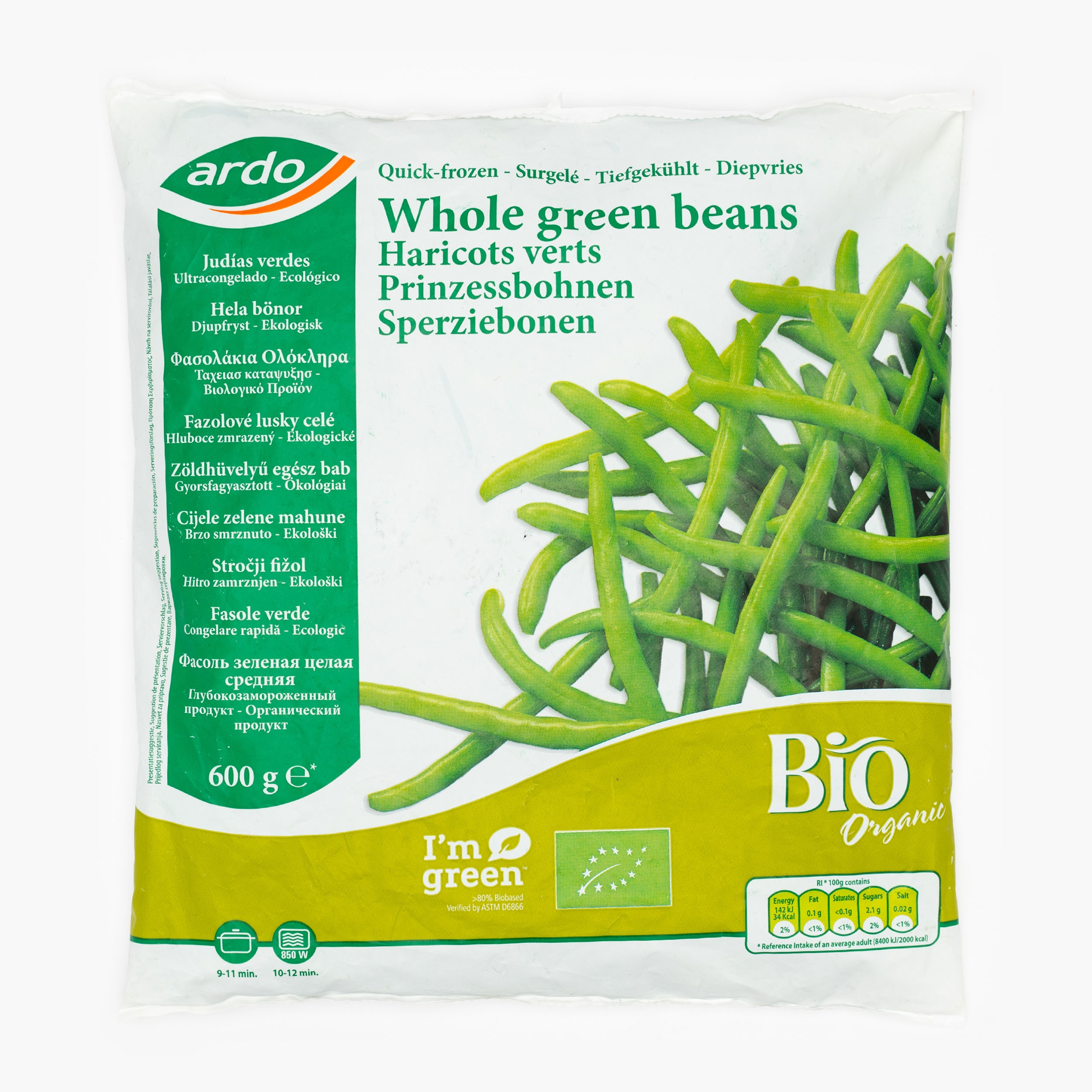 Fasole verde intreaga congelata bio picture