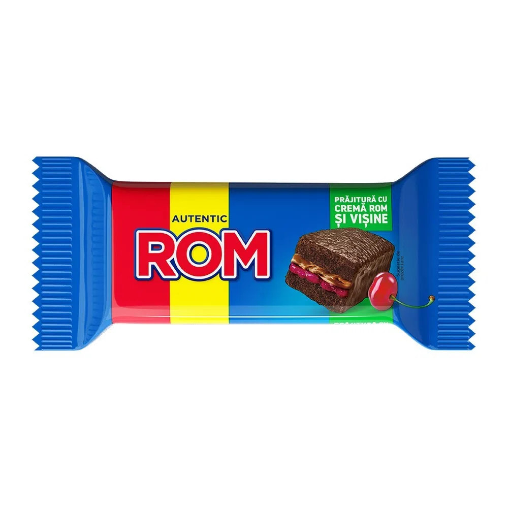 Prajitura glazurata cu crema rom-visine picture