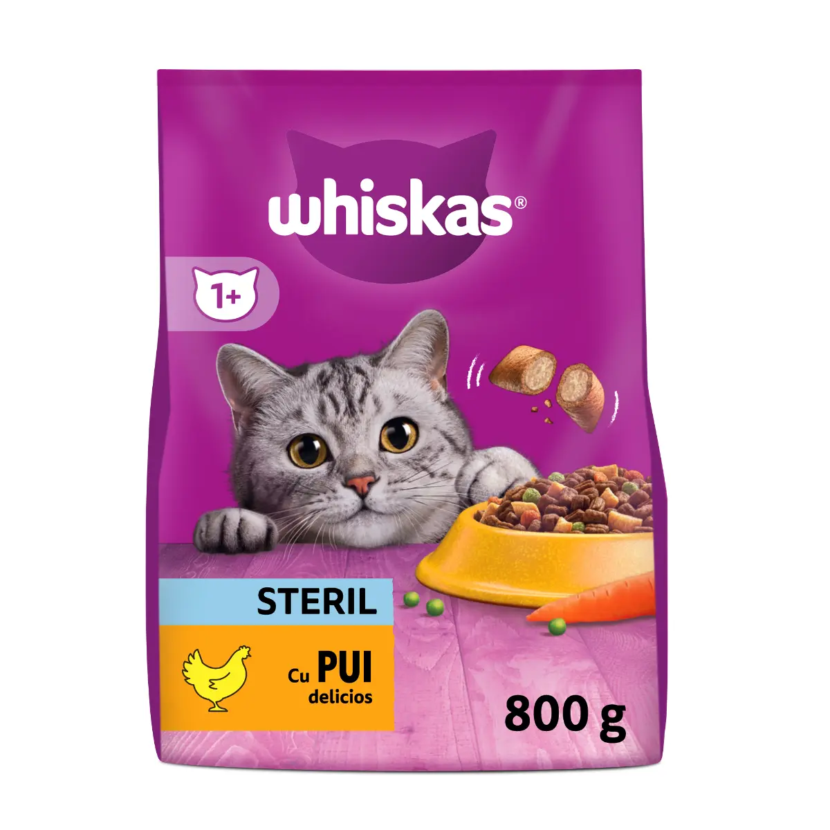 Hrana uscata pentru pisici sterile pui picture