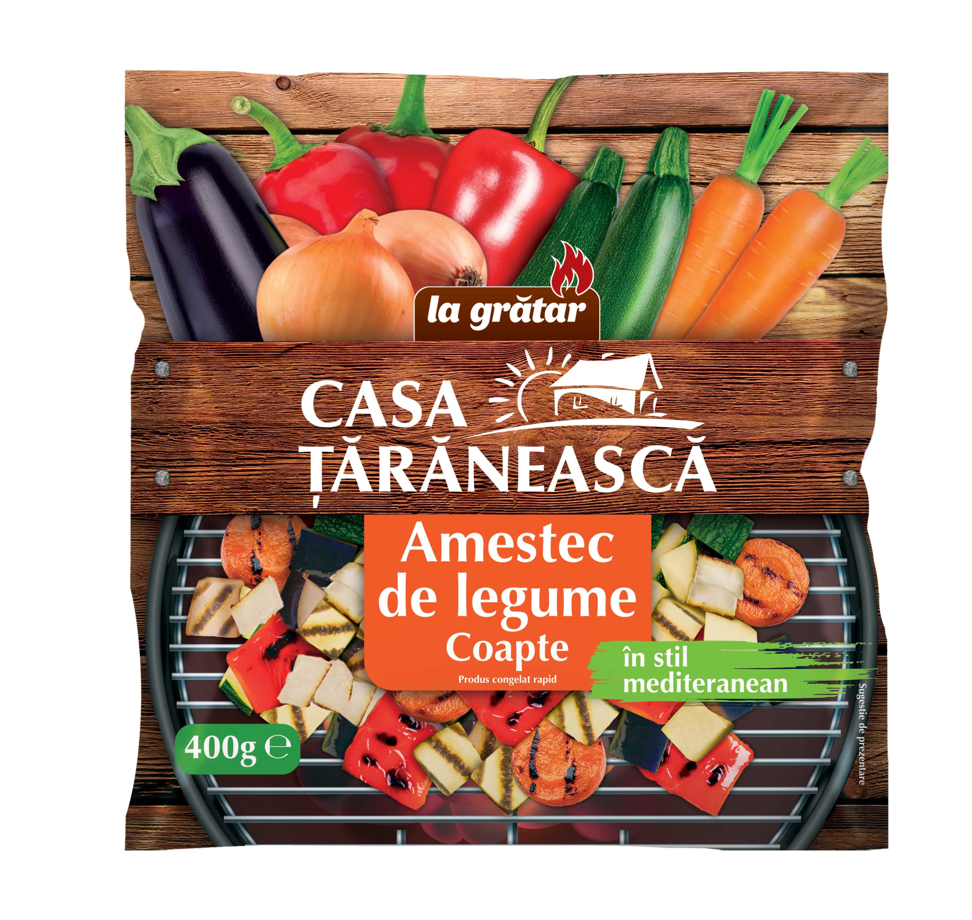 Amestec de legume coapte la gratar congelate ambalate picture