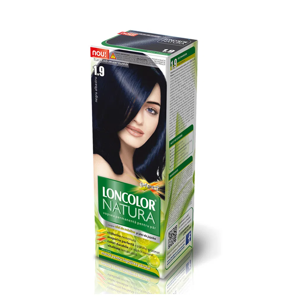 Vopsea de par 1.9 negru albastru picture