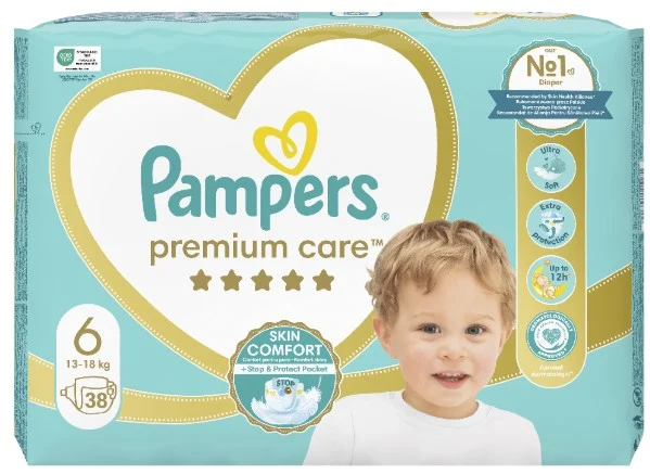 Scutece  premium care, marimea 6, 13-18kg picture