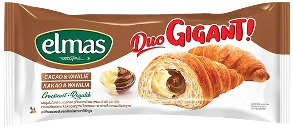 Croissant cu crema de cacao si vanilie  duo gigant picture