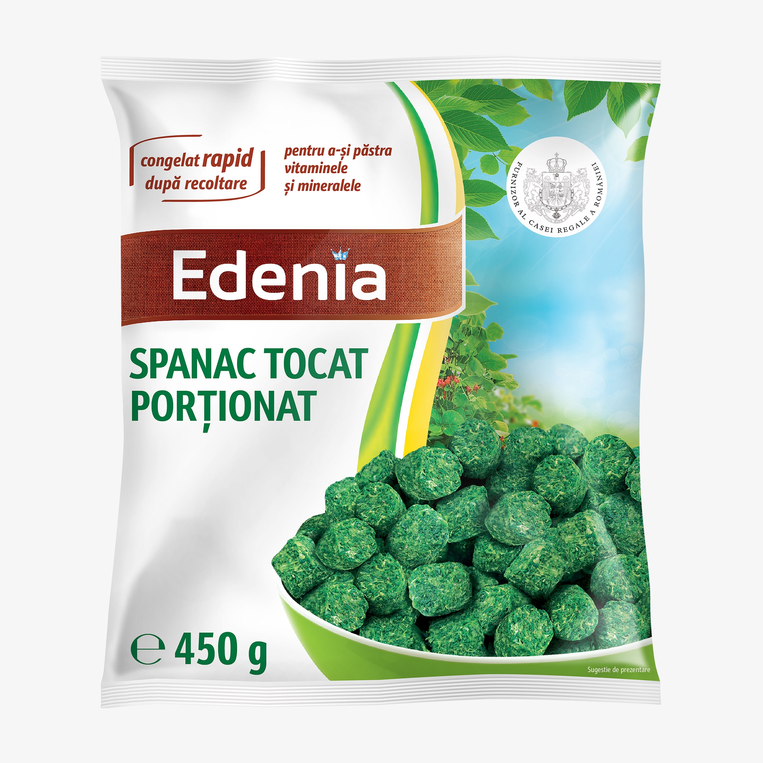 Spanac tocat portionat congelat picture