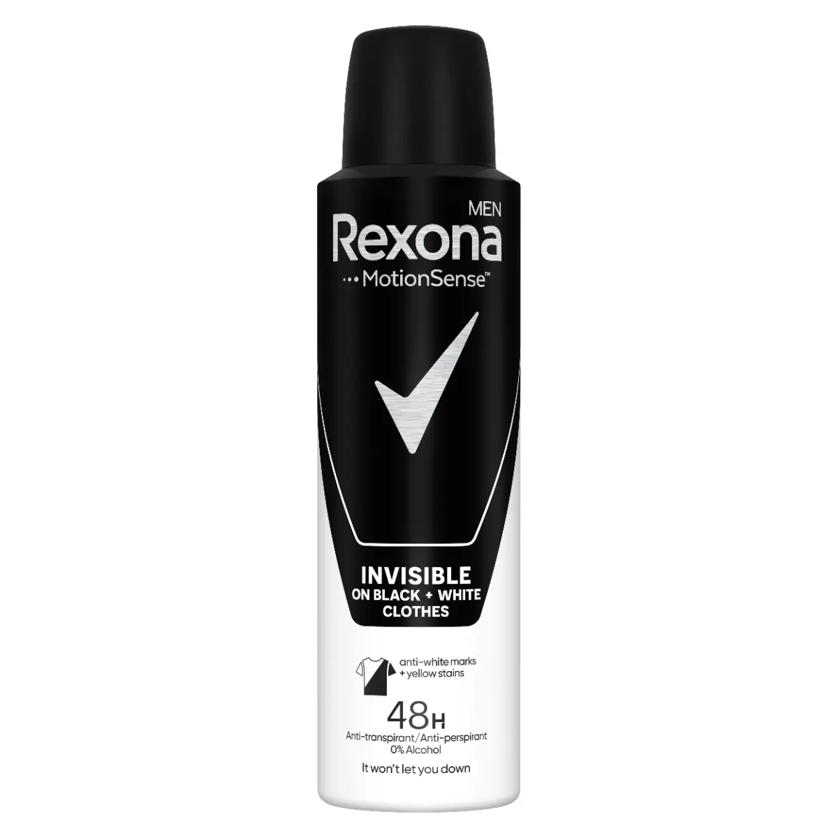 Deodorant spray invisible black & white picture