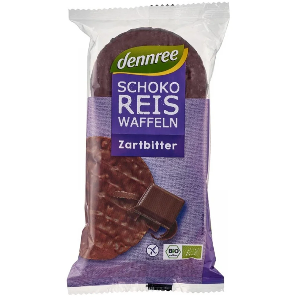 Rondele ecologice din orez expandat cu ciocolata amaruie fara gluten picture