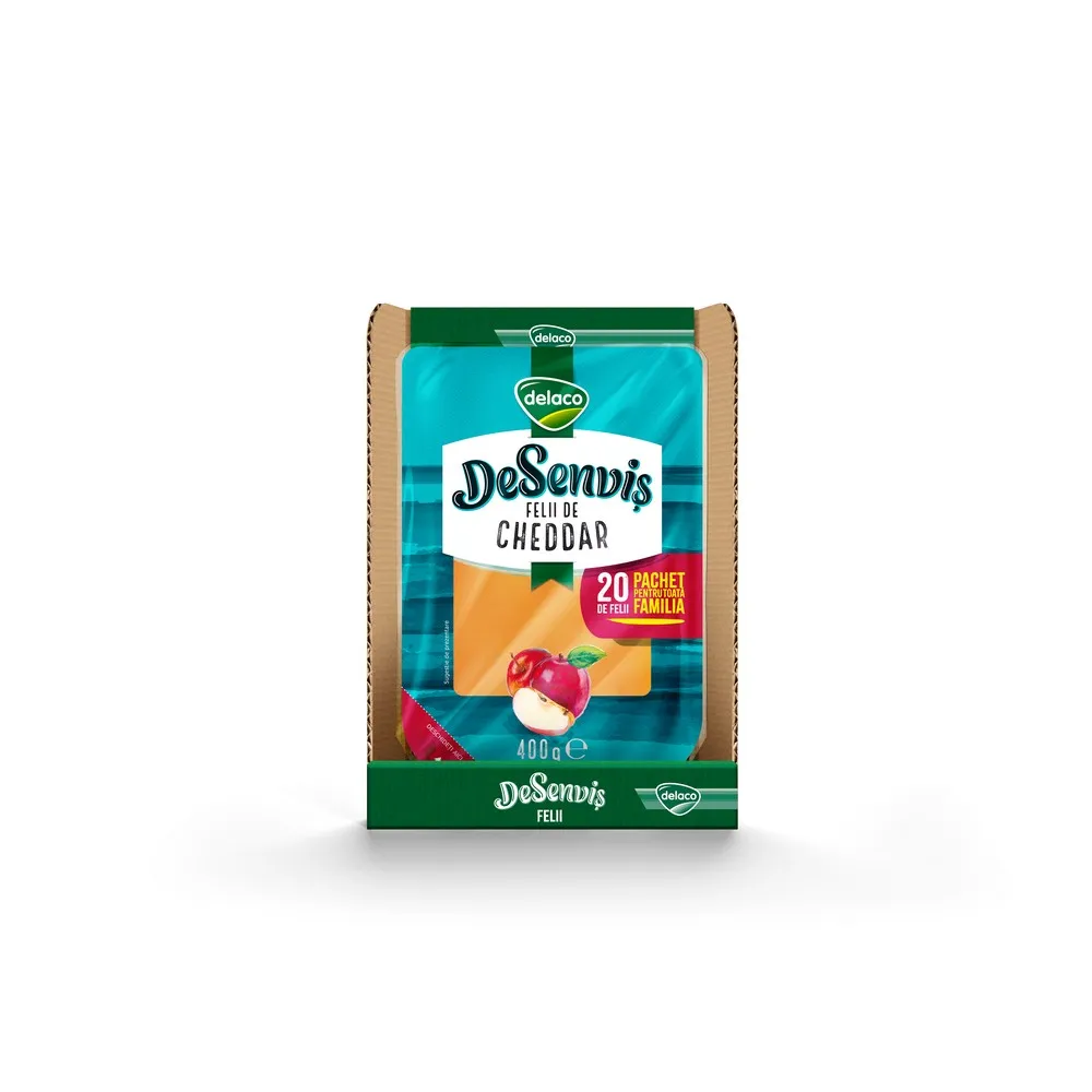 Cascaval cheddar de senvis felii ambalat picture
