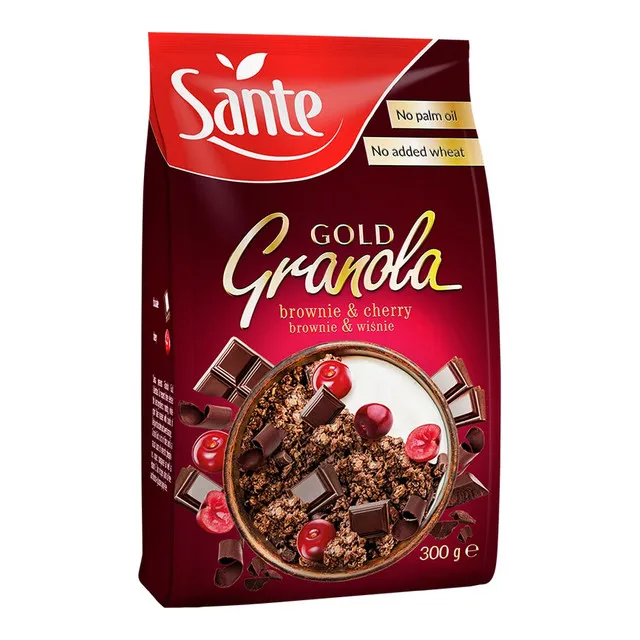 Cereale integrale granola gold brownie-cherry picture