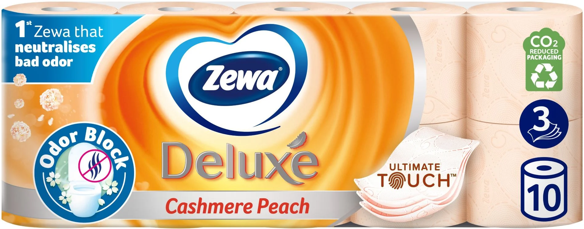 Hartie igienica 3 straturi aqua tube deluxe cashmere peach picture