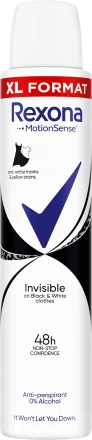 Deodorant spray motion sense invisible black & white picture