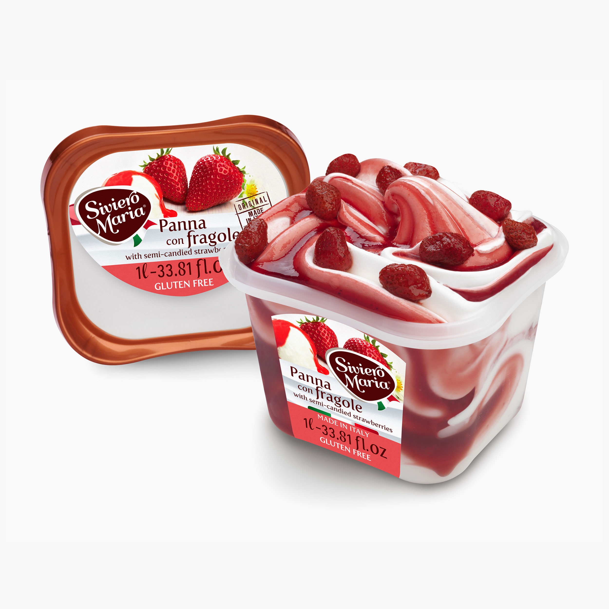 Inghetata panna con fragola picture