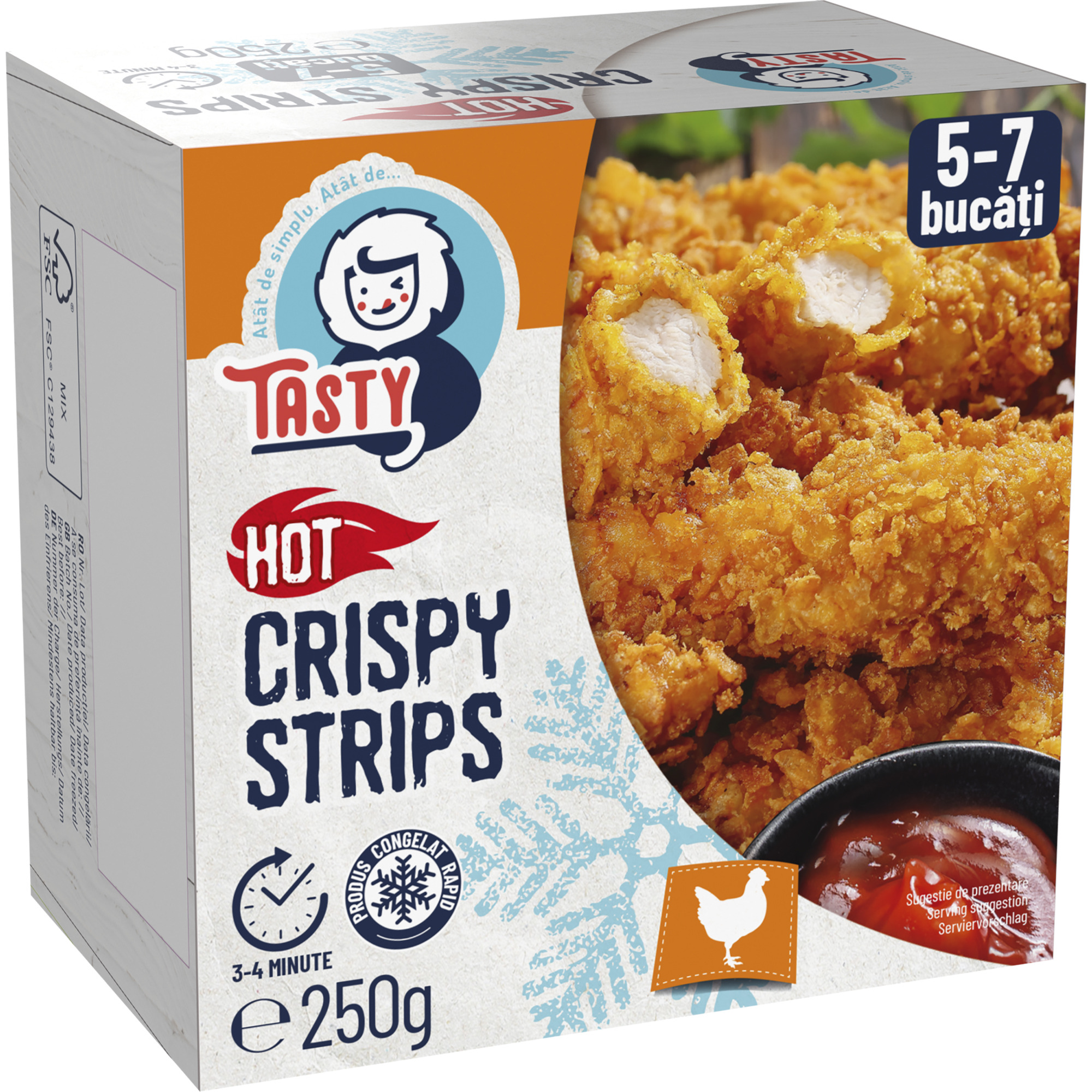 Crispy strips pui picant congelat ambalat picture