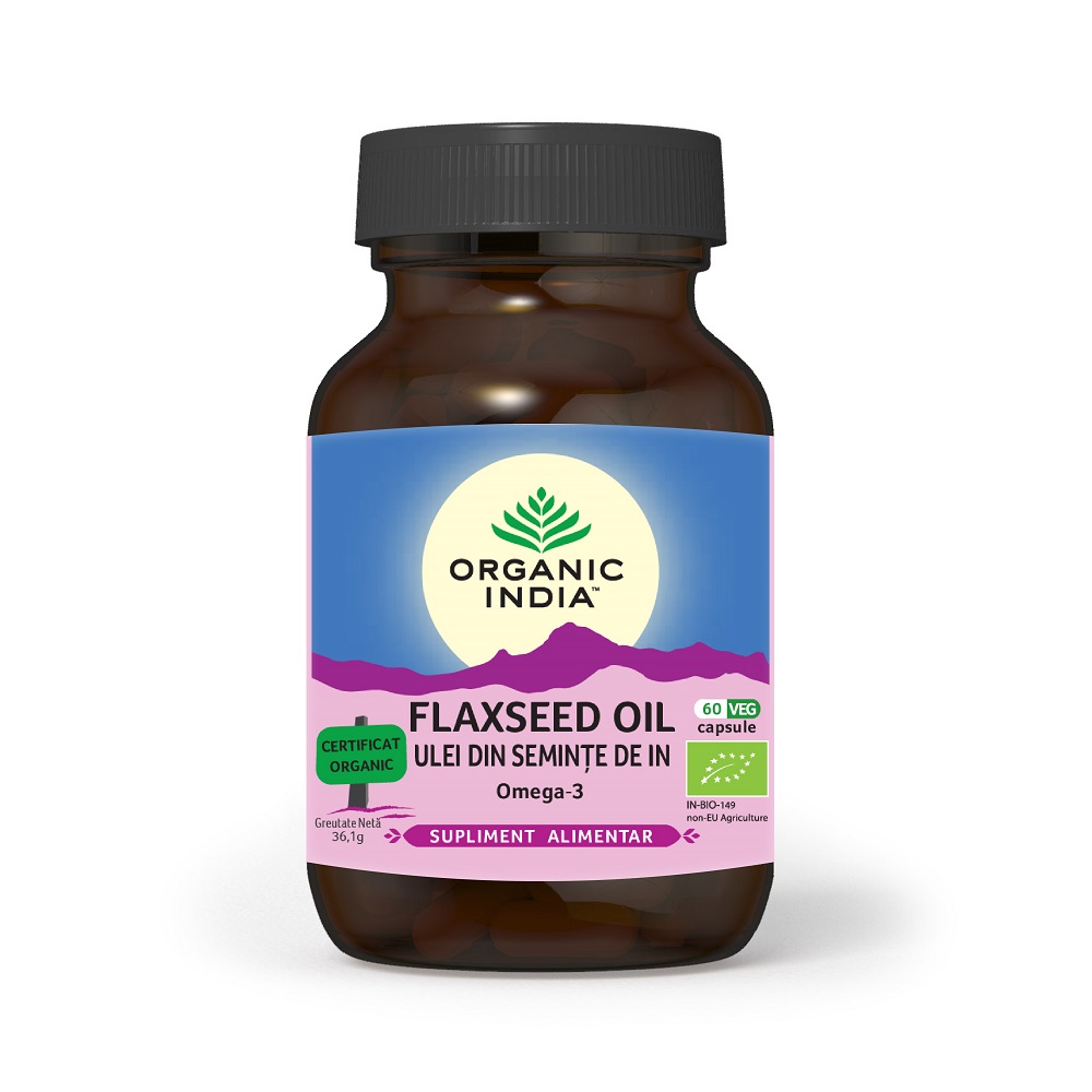 Ulei din semințe de in organic, omega-3, organic picture